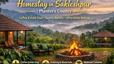 Affordable homestay in Sakleshpur surrounded by coffee plantations and Western Ghats hills at Planters County Sakleshpur Homestay.