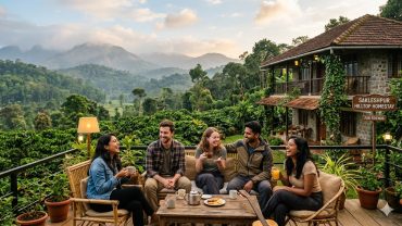 Sakleshpur homestay for friends surrounded by coffee plantations and Western Ghats hills at Sakleshpur Homestay – Planters County.