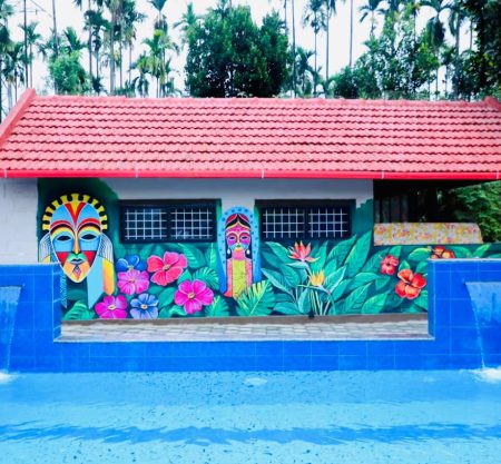 River Lounge Homestay Sakleshpur riverside view with greenery and plantation stay