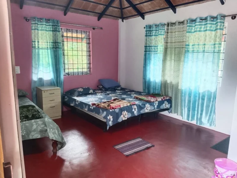 Family & Couple Double Bed Room at Kyanahalli Sakleshpur Homestay | Budget Homestay in Sakleshpur